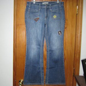 Tommy Hilfiger Flare Jeans Women's 10S Embroidered Logo